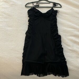 Black short dress
